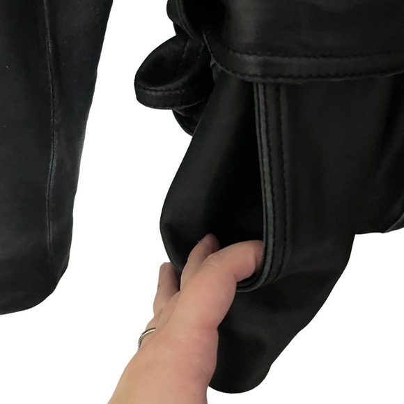 Nine West Buttery Soft 100% Leather Jacket W/Belt - Picture 3 of 5